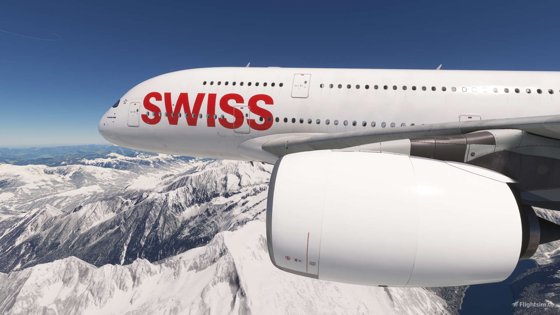 FlyByWire A380X Swiss International HB-JHM [4K] [8K] - Aircraft