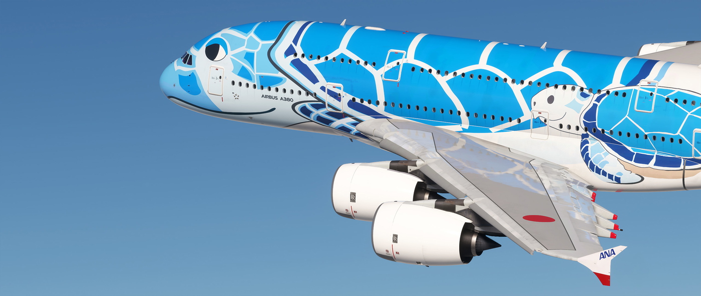 FlyByWire Airbus A380 All Nippon Airways (ANA) JA381A [4K/8K] の 