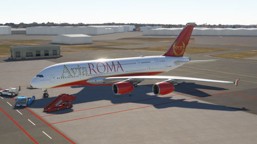 [8k] FlyByWire Airbus A380 AviaRoma