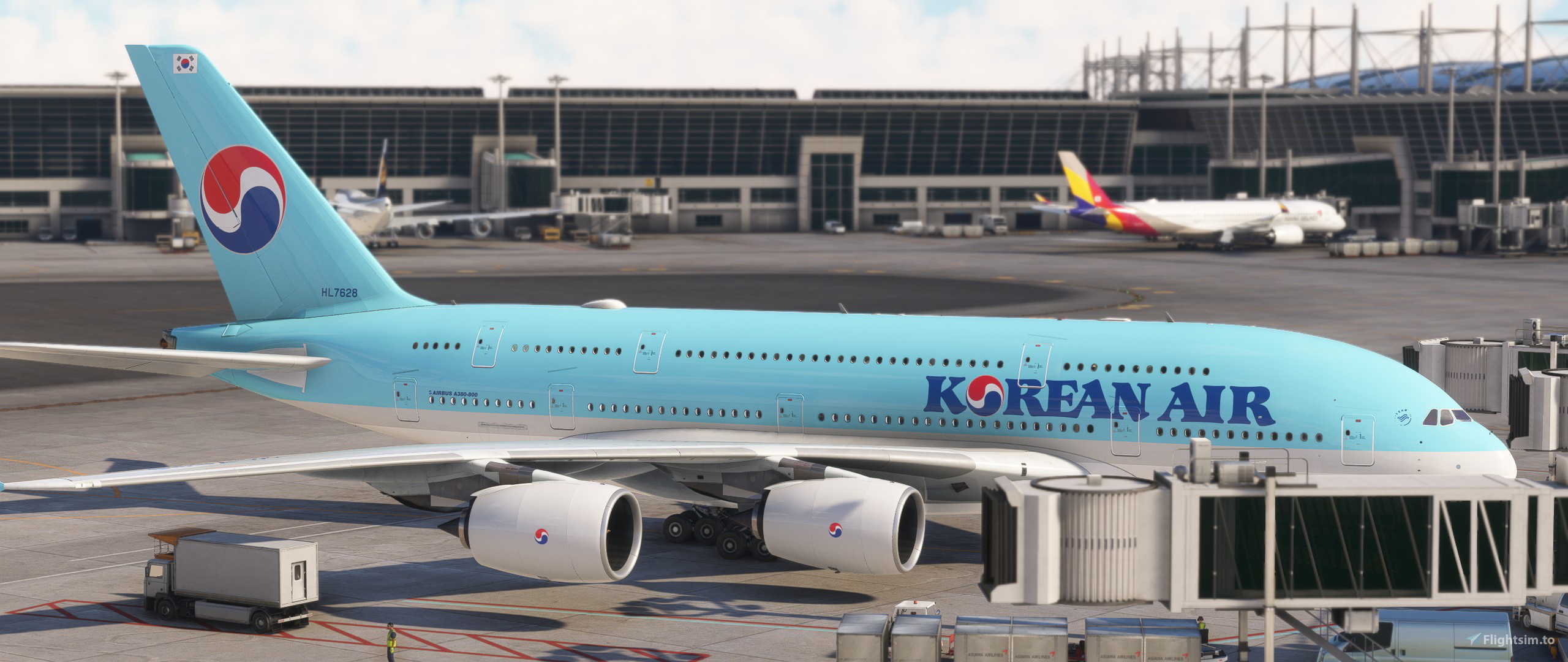 FlyByWire Airbus A380 Korean Air [with CABIN] のために Microsoft