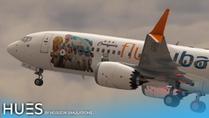 FlyDubai A6-FKB "AFA, Campeón" | iFly 737 MAX 8 thumbnail 2