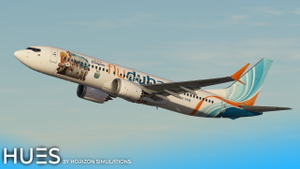 FlyDubai A6-FKB "AFA, Campeón" | iFly 737 MAX 8 thumbnail 3