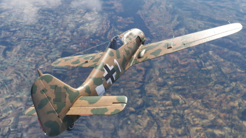 FlyingIron Focke Wulf FW190F-8 Stab I./SG 4 "White 1" Mediterranean camouflage