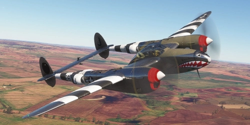 Flyingiron P-38 lightning "Kwitcherpis'n"
