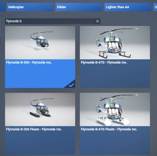 FlyInside B206/B47 2024 Heli Controls