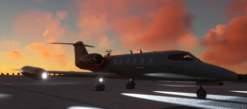 Flysimware Lear Jet 35A Aserca Airlines YV2565