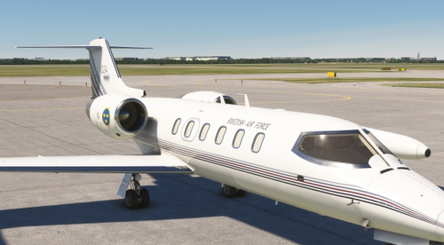 Flysimware Learjet 35A Swedish Air Force TP102 024