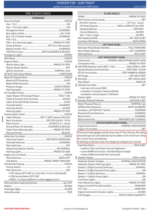 Fokker 28 - JayDee  Checklist & Procedures thumbnail 3