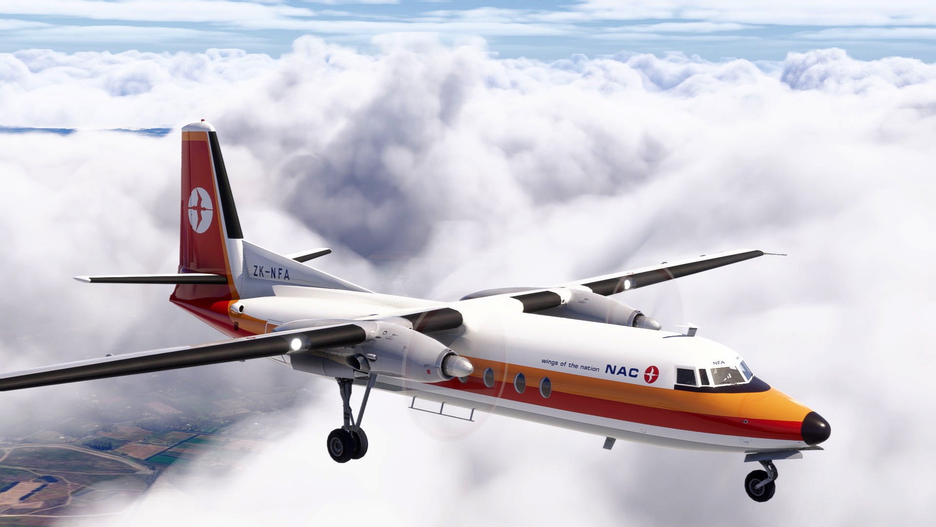 Fokker F27 - National Airways Corp (N.A.C) 1970's New Zealand (ZK