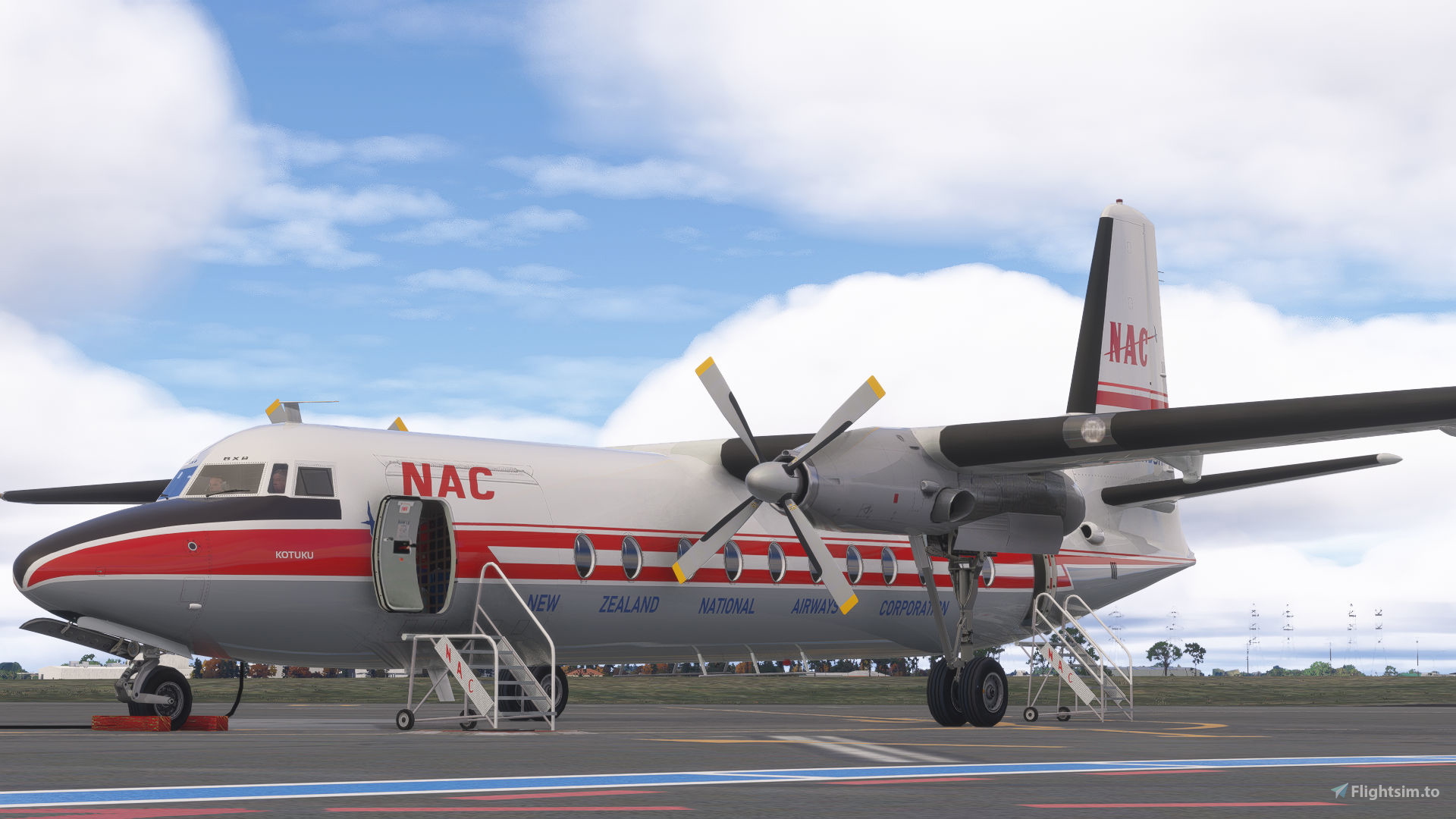 Fokker F27 - National Airways Corp (N.A.C) 1960's New Zealand (ZK