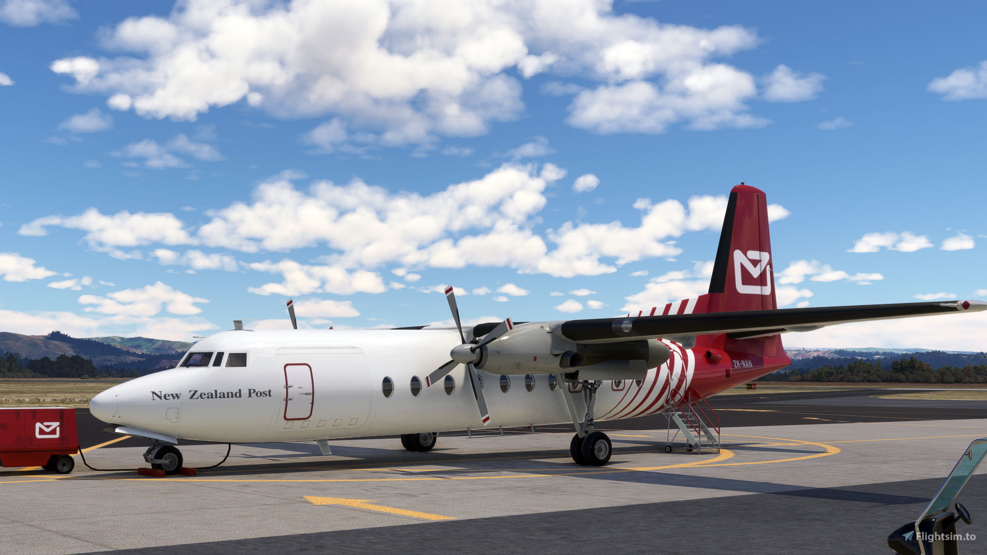 Fokker F27-500 (ZK-NAN) New Zealand Post - 1990's (includes bonus