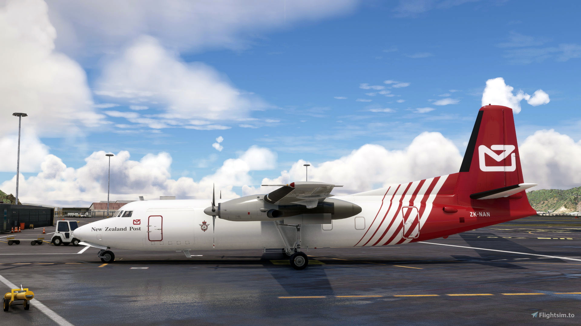 Fokker F27-500 (ZK-NAN) New Zealand Post - 1990's (includes bonus