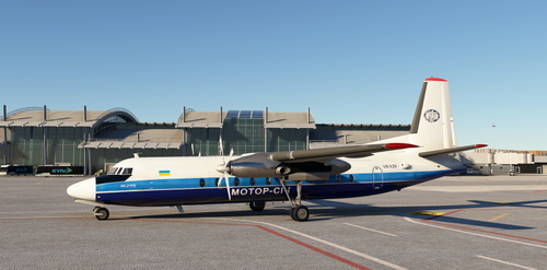 Fokker F27 Motor Sich (fictional An-24 livery)