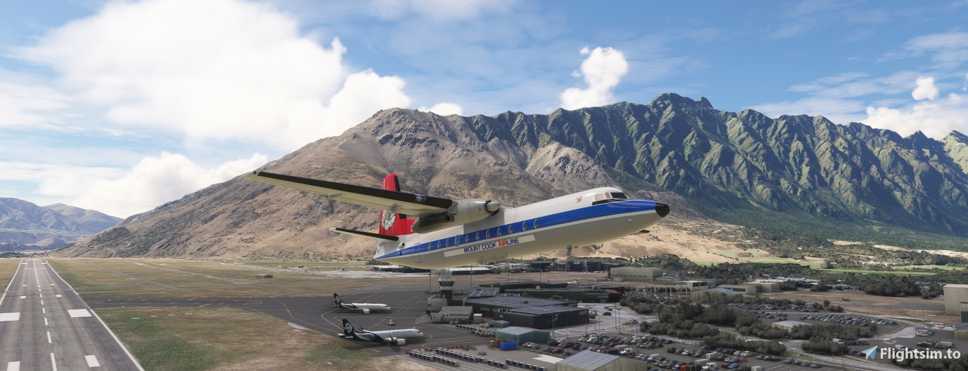Fokker F27 Mount Cook Airline ZK DCB Per Microsoft Flight Simulator MSFS fokker-f27-mount-cook-airline-zk-dcb-per-microsoft-flight-simulator-msfs
