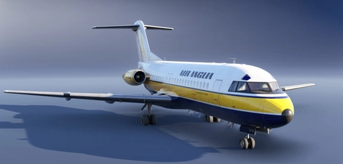 Fokker F28-4000 Air Anglia PH-ZBT livery