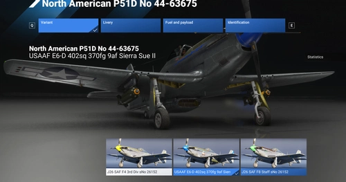 MSFS2024 Life of P51D-20-NA 44-63675 Liverie pack (AH)