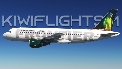 Frontier Airlines | N937FR | Blue Crowned Conure - Carmen | Fenix A319 CFM [8K]