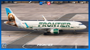 Frontier Airlines N227FR 'Grizwald the Bear' | Fenix A320 CFM SL | 8K & 4K thumbnail 3