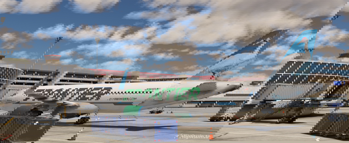 FRONTIER N358FR Fuselage/Cabin (8k) for Fenix Simulation A320-CFM ...