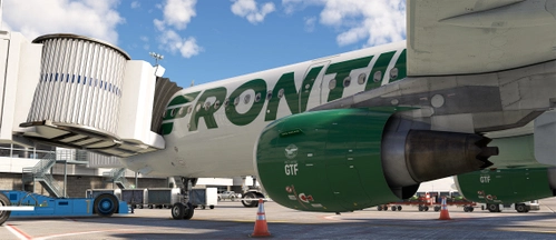 FRONTIER N603FR  Fuselage/Cabin (8k) for Fenix Simulation A321-CFM (fictional airframe/engines)
