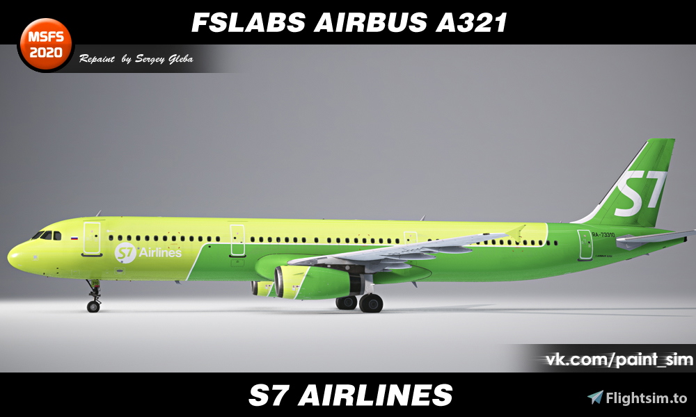 FSLabs Airbus A321 IAE - S7 Airlines 8K (RA-73310) - Aircraft