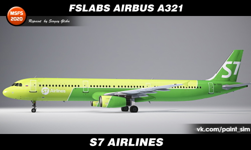 FSLabs Airbus A321 IAE - S7 Airlines 8K (RA-73310)