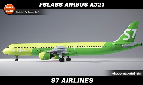 FSLabs Airbus A321 CFM - S7 Airlines 8K (RA-73438)
