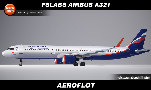 FSLabs Airbus A321SL - Aeroflot 8K (RA-73720)