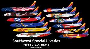 FSLTL - UNIQUE LIVERIES - Southwest Specials Pack thumbnail 1