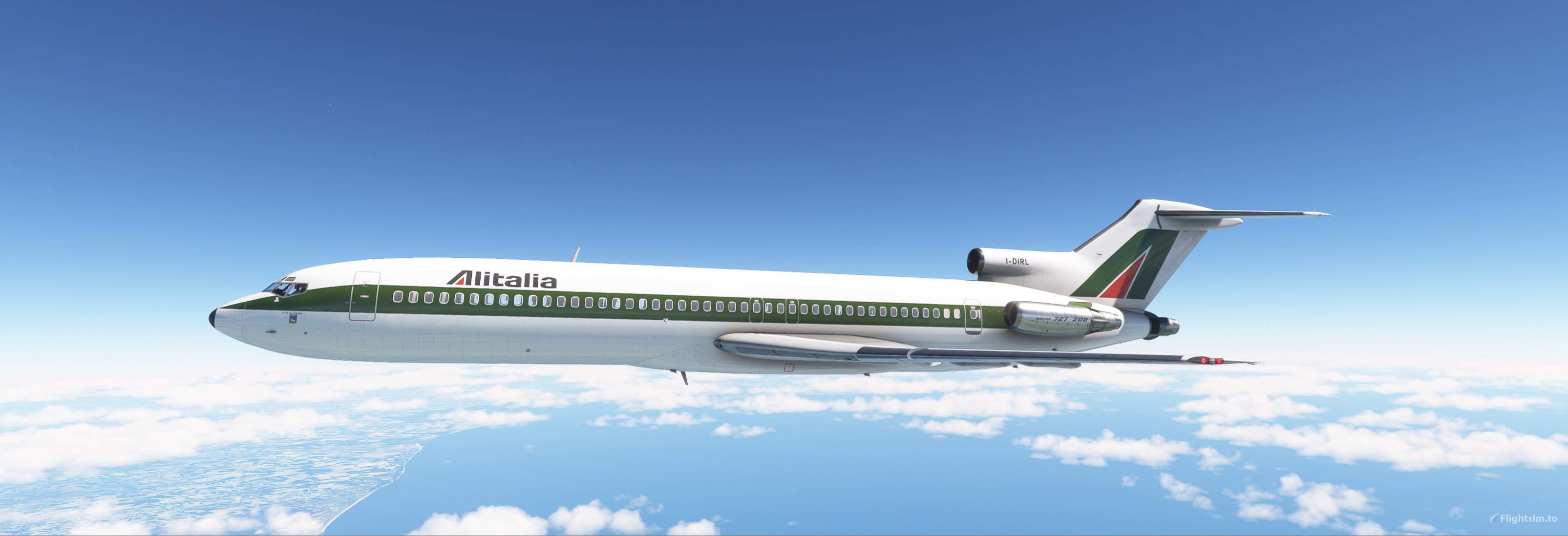 FSS B727-200 Alitalia Airlines I-DIRL (1979) for Microsoft Flight