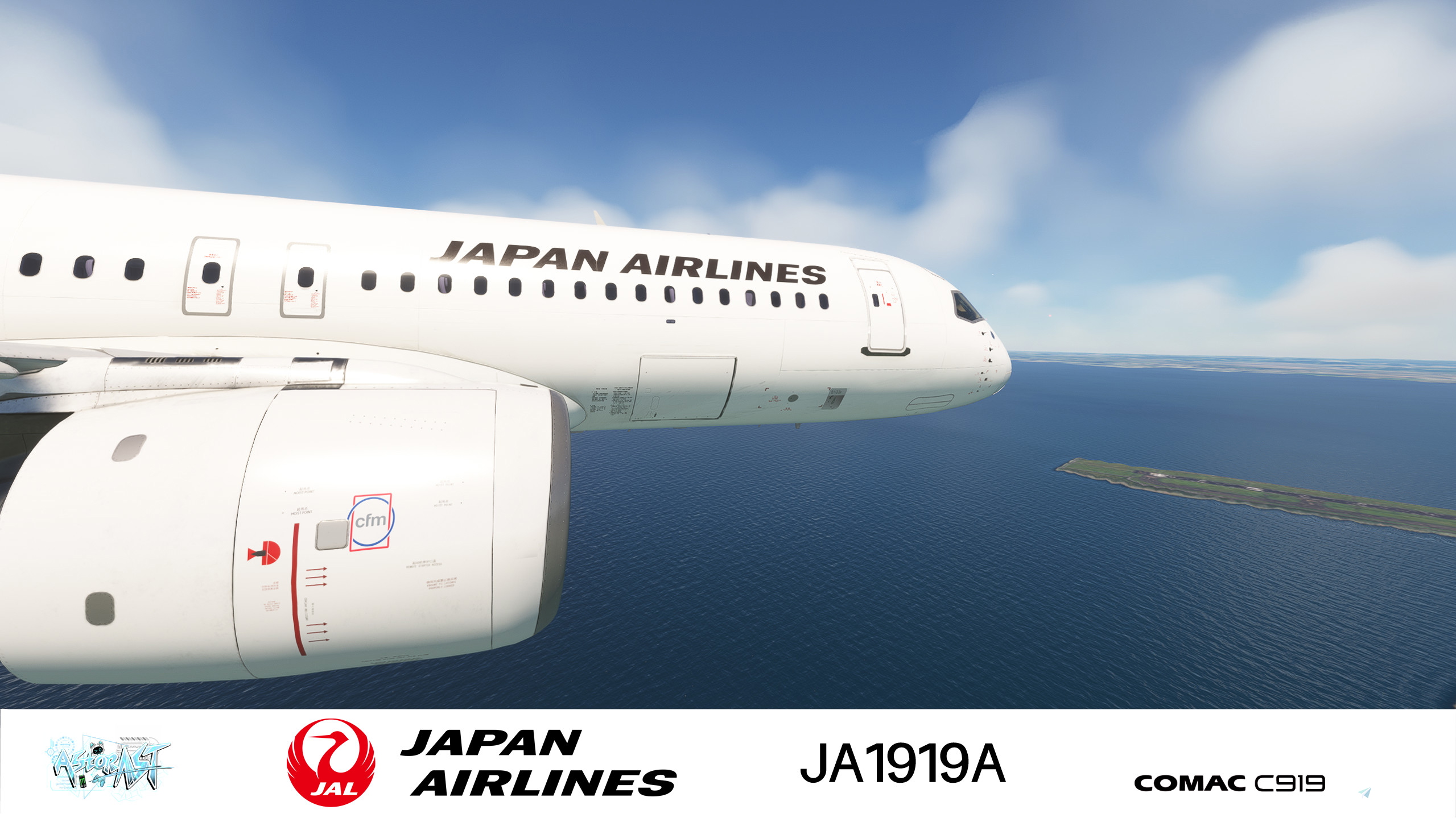 FYCYC C919 Japan Airlines JA1919A 8K |Fictional for Microsoft
