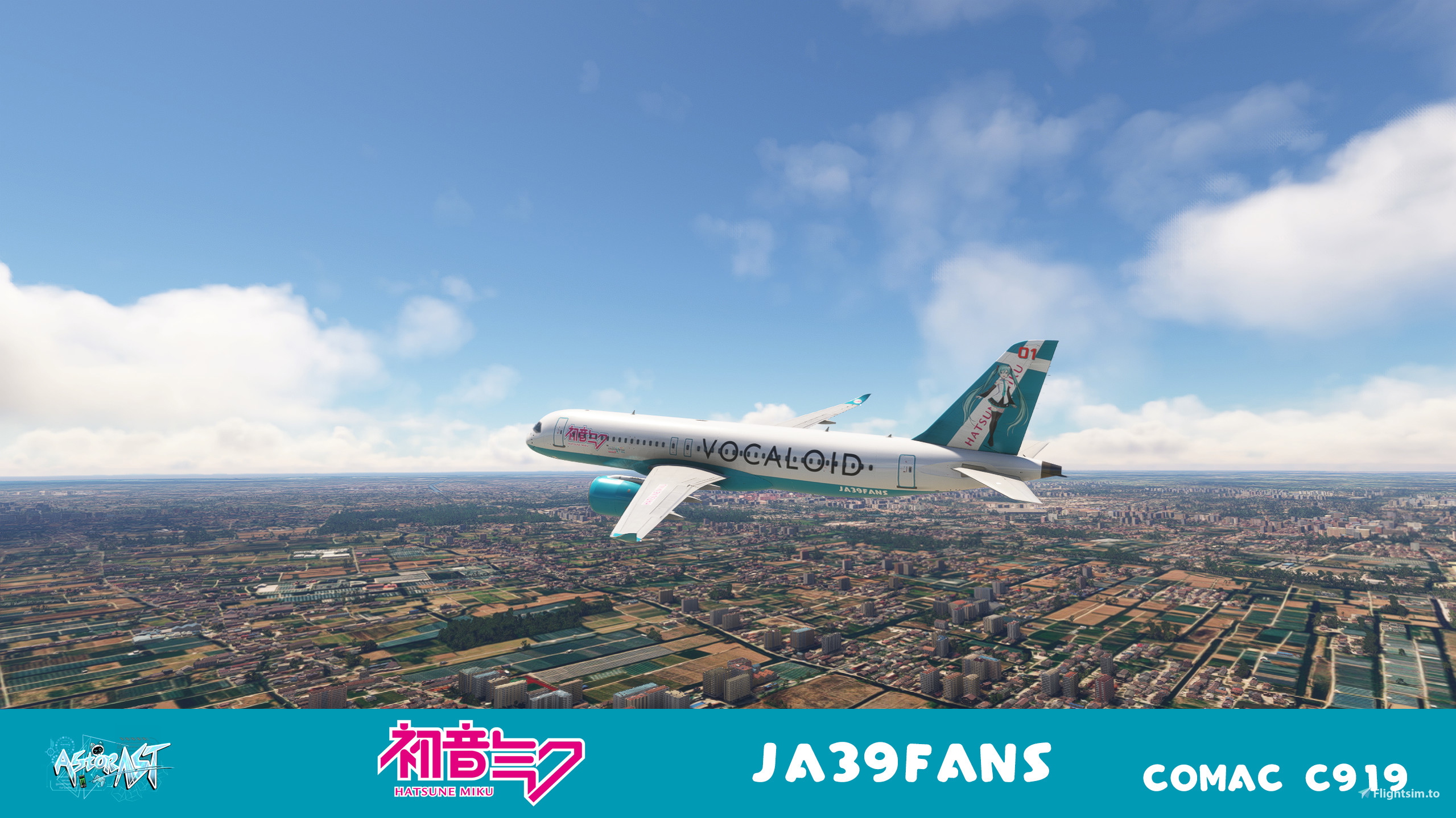 FYCYC C919 Miku 初音ミク JA39FANS 8K |Fictional - Aircraft