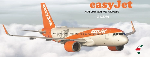 G-UZHA | EasyJet  "Neo sticker" | A320 NEO | 8K w/custom cabin
