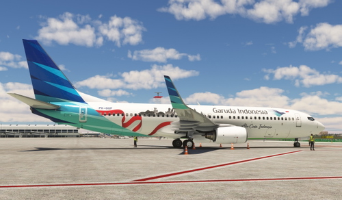 Garuda Indonesia (Aku Cinta Indonesia c/s) / PK-GUF