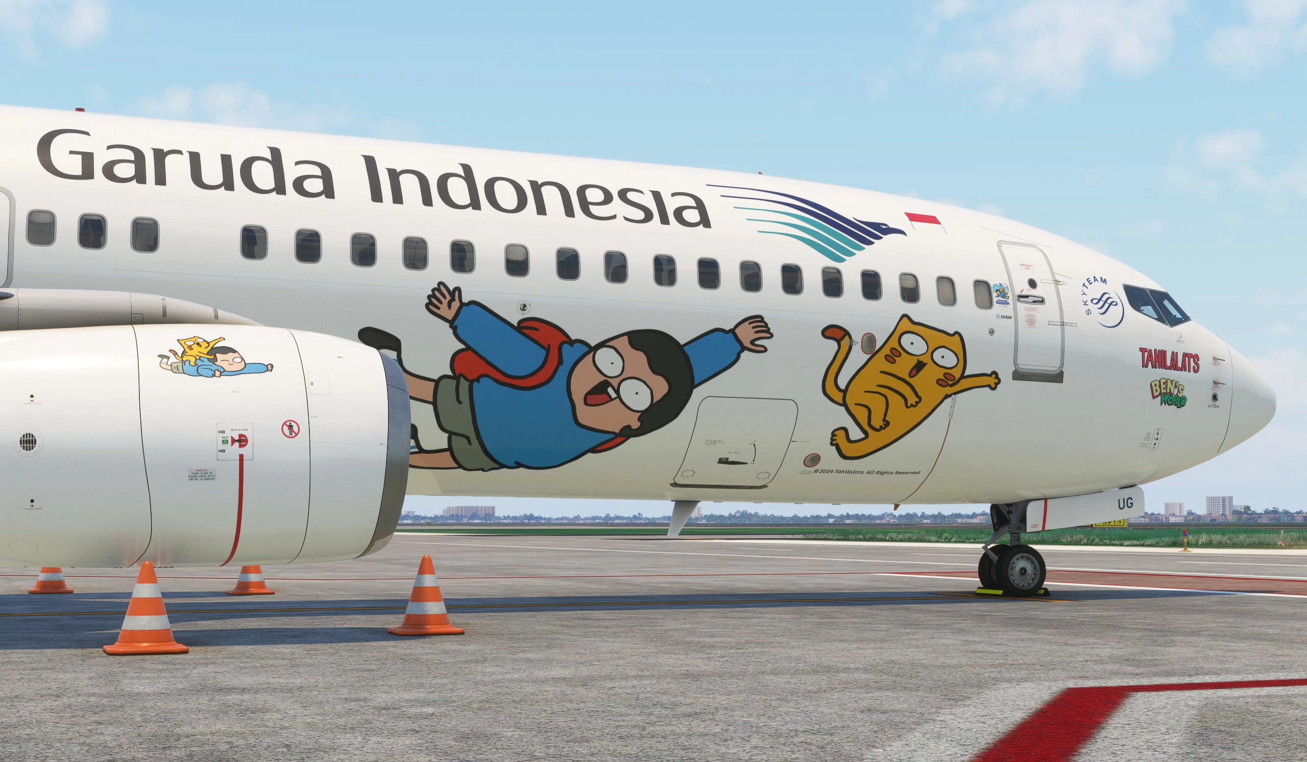 Garuda Indonesia (Ayo Naik Garuda - Tahilalats Ben's World c/s) / PK-GUG - Image 1