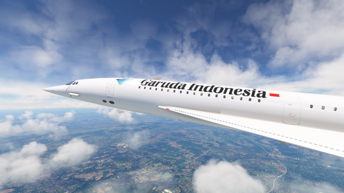 DC Designs Concorde Garuda Indonesia (GK-SST - Fictional)
