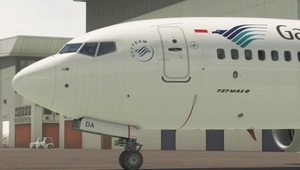 Garuda Indonesia PK-GDA for iFly 737 MAX 8 w/ Cabin thumbnail 4