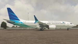 Garuda Indonesia PK-GDA for iFly 737 MAX 8 w/ Cabin thumbnail 7