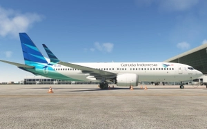 Garuda Indonesia PK-GDC for iFly 737 MAX 8 w/ Cabin thumbnail 2