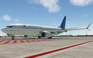 Garuda Indonesia PK-GDC for iFly 737 MAX 8 w/ Cabin thumbnail 3