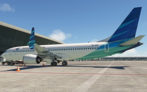 Garuda Indonesia PK-GDC for iFly 737 MAX 8 w/ Cabin thumbnail 6