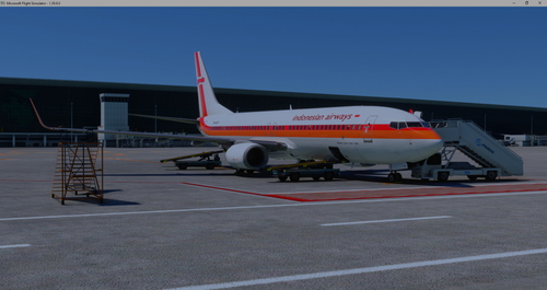 Garuda Indonesia PMDG 737-800 PK-GFN Retro livery 1969-1985