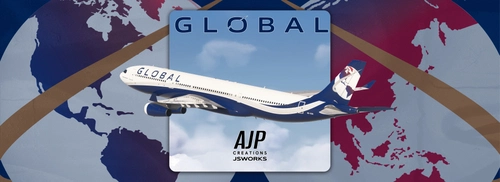 Global Airlines  - Hifly Malta Wetlease - 9H-SUN - Inibuilds A340-300