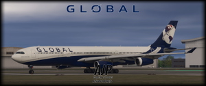 Global Airlines  - Hifly Malta Wetlease - 9H-SUN - Inibuilds A340-300 thumbnail 3
