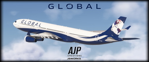 Global Airlines  - Hifly Malta Wetlease - 9H-SUN - Inibuilds A340-300 thumbnail 6