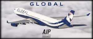 Global Airlines  - Hifly Malta Wetlease - 9H-SUN - Inibuilds A340-300 thumbnail 7