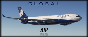 Global Airlines  - Hifly Malta Wetlease - 9H-SUN - Inibuilds A340-300 thumbnail 9