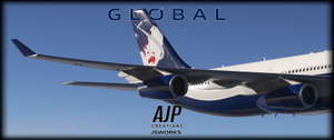 Global Airlines  - Hifly Malta Wetlease - 9H-SUN - Inibuilds A340-300 thumbnail 10