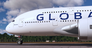 Global Airlines 9H-GLOBL "First flight" | FlyByWire A380-800 | 4K w/cabin thumbnail 7