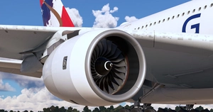Global Airlines 9H-GLOBL "First flight" | FlyByWire A380-800 | 4K w/cabin thumbnail 11